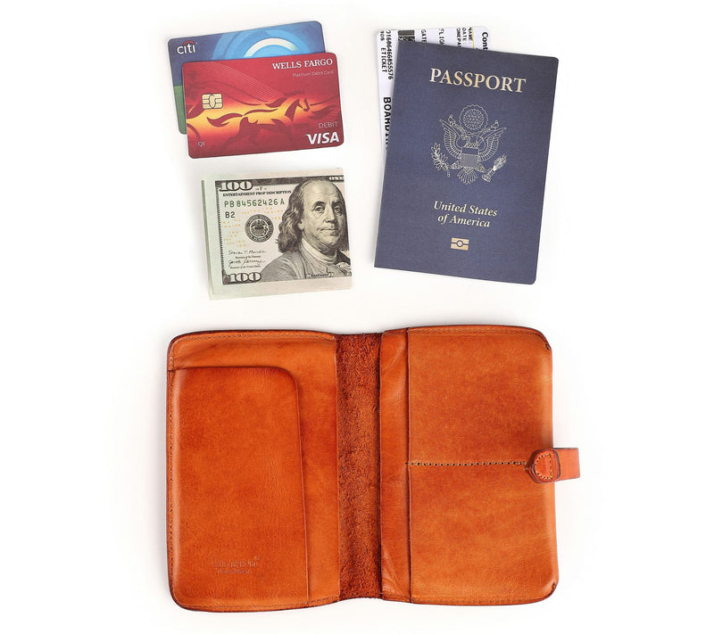 Old Trend Leeds Bi-fold Leather Passport and Card Holder — View 2