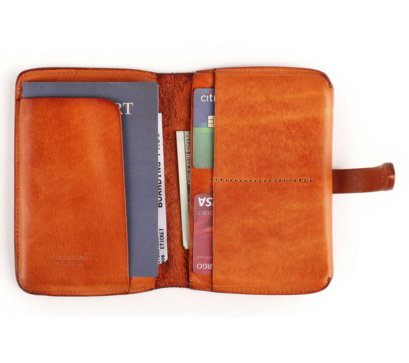 Old Trend Leeds Bi-fold Leather Passport and Card Holder — View 3