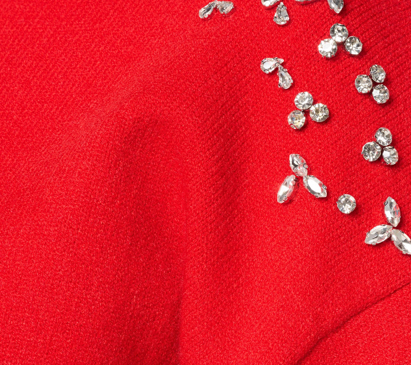 Susan Graver Bateau Neck Embellished Sweater — View 6
