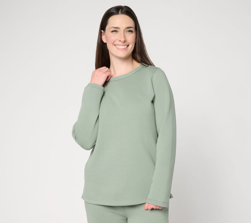 Susan Graver CloudSoft Fleece Top in Prints and Solids — View 15