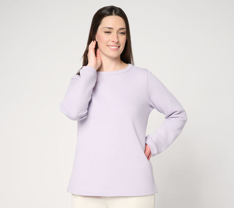 Susan Graver CloudSoft Fleece Top in Prints and Solids — View 16