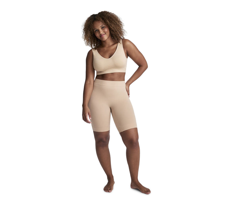 Jockey Set of 2 Skimmies Ultralight Smoothing Mid- Thigh Slipshort — View 4