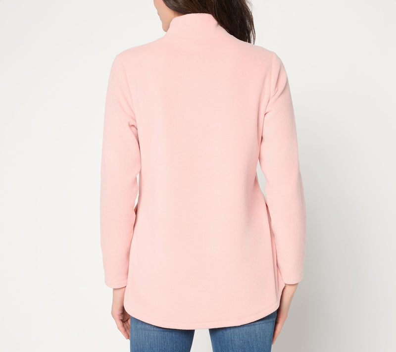 Belle by Kim Gravel Elevate the Everyday Fleece Half Zip — View 4
