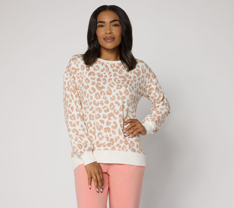 Belle by Kim Gravel French Terry Roar in Style Animal Top — View 2