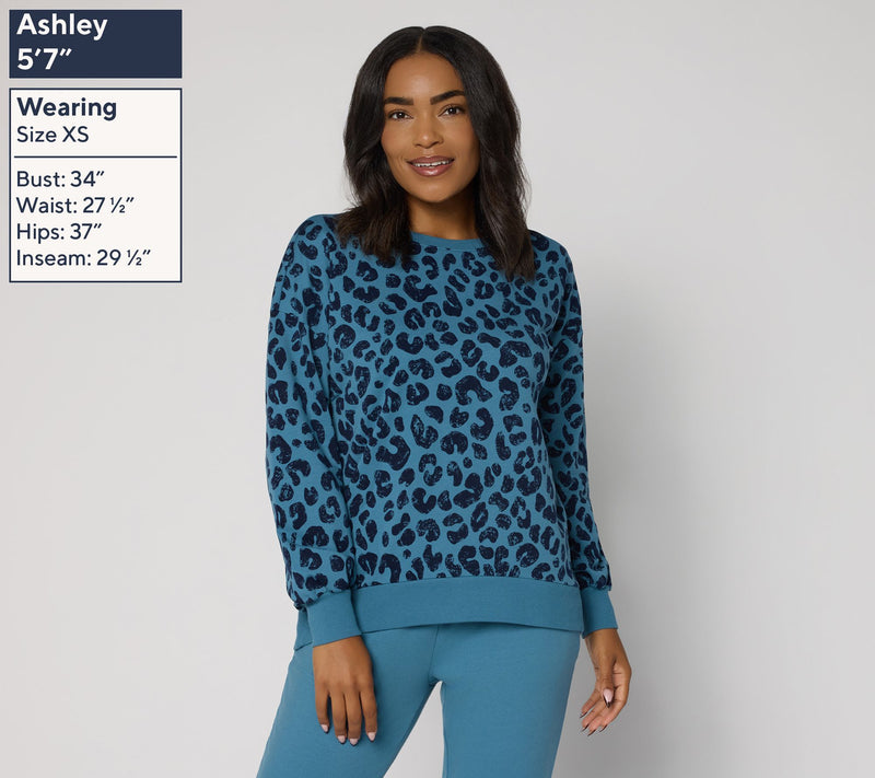 Belle by Kim Gravel French Terry Roar in Style Animal Top — View 11