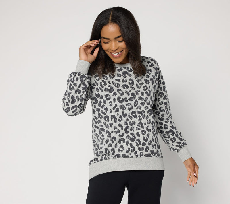 Belle by Kim Gravel French Terry Roar in Style Animal Top — View 6