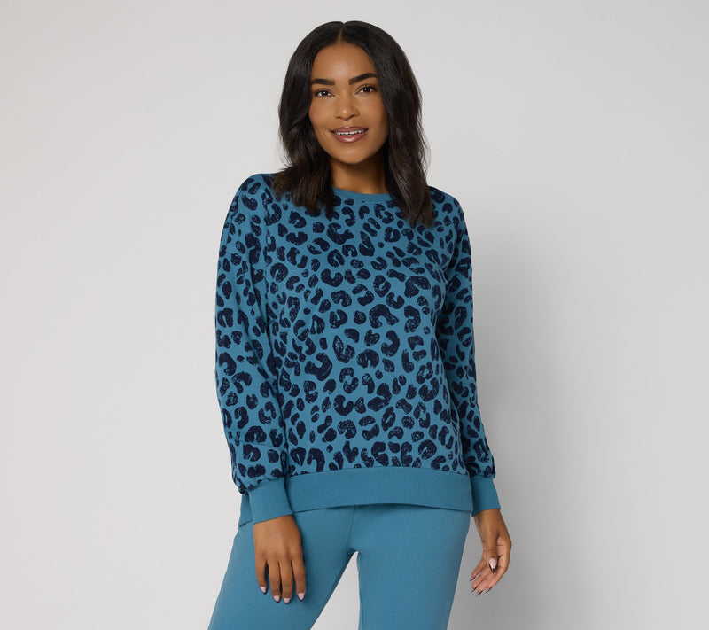 Belle by Kim Gravel French Terry Roar in Style Animal Top — View 8