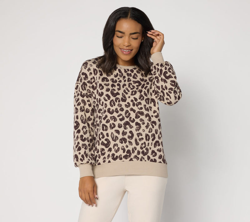 Belle by Kim Gravel French Terry Roar in Style Animal Top — View 17