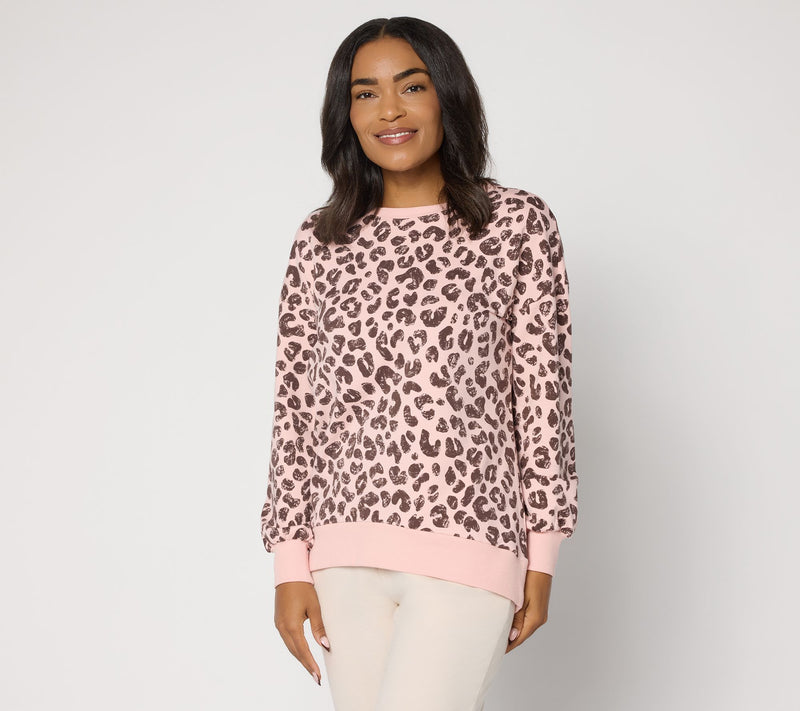 Belle by Kim Gravel French Terry Roar in Style Animal Top — View 18