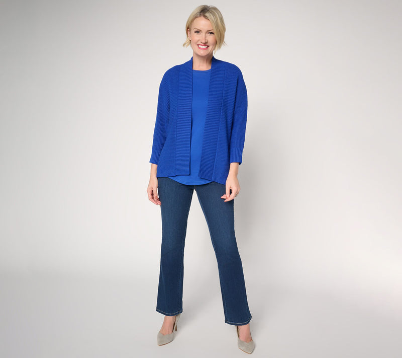 Belle by Kim Gravel Dare to Be Bold Shaker Knit Cardigan — View 7