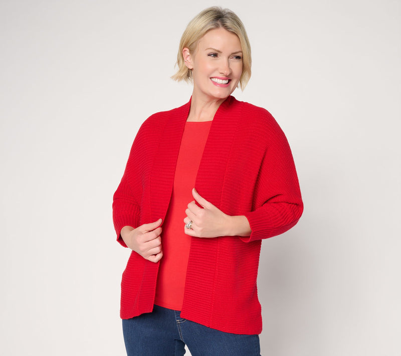 Belle by Kim Gravel Dare to Be Bold Shaker Knit Cardigan — View 16