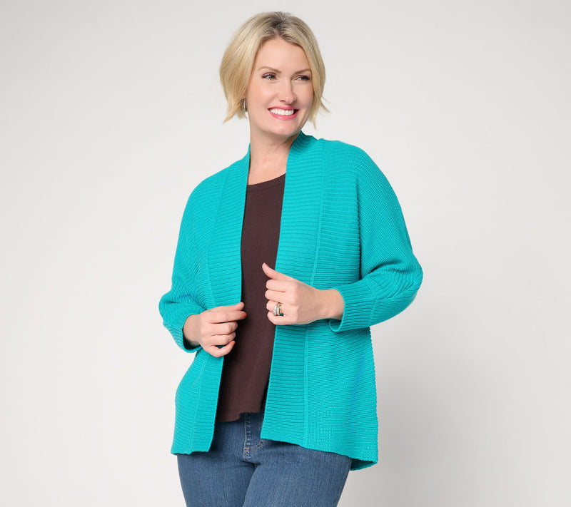 Belle by Kim Gravel Dare to Be Bold Shaker Knit Cardigan — View 17