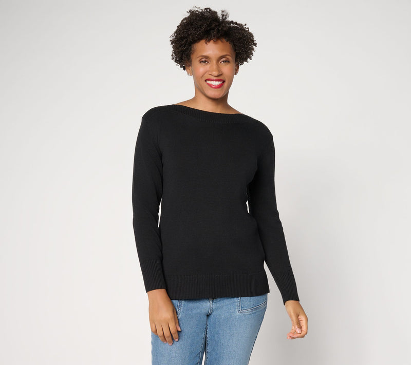 Belle by Kim Gravel Kim's Favorite Boat Neck Sweater — View 12