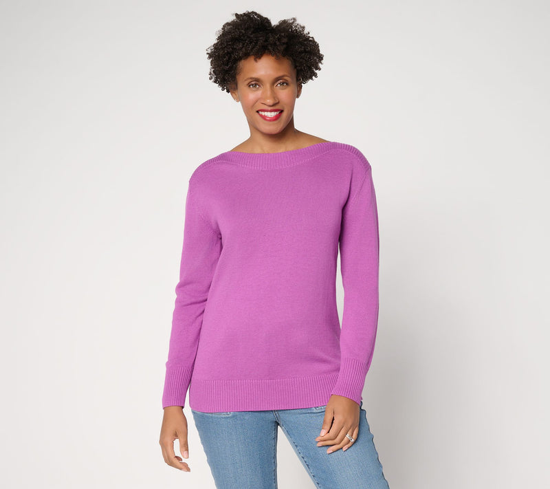 Belle by Kim Gravel Kim's Favorite Boat Neck Sweater — View 15