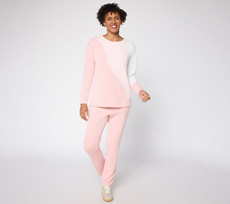 Belle by Kim Gravel ScubaLuxe Color Wave Crewneck — View 5