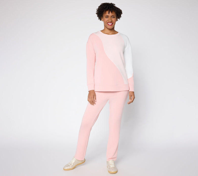 Belle by Kim Gravel Petite ScubaLuxe Slim Straight Pant — View 7