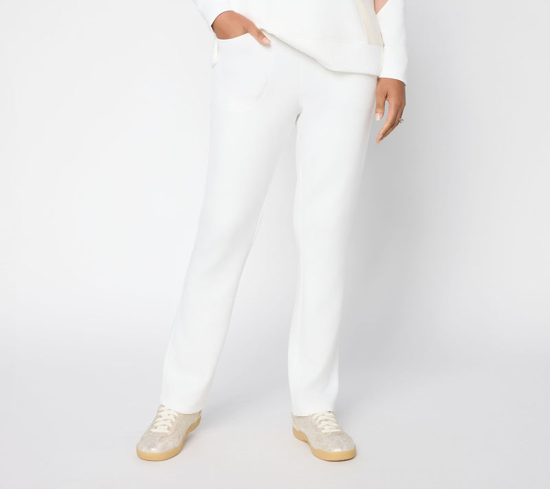 Belle by Kim Gravel Petite ScubaLuxe Slim Straight Pant — View 14