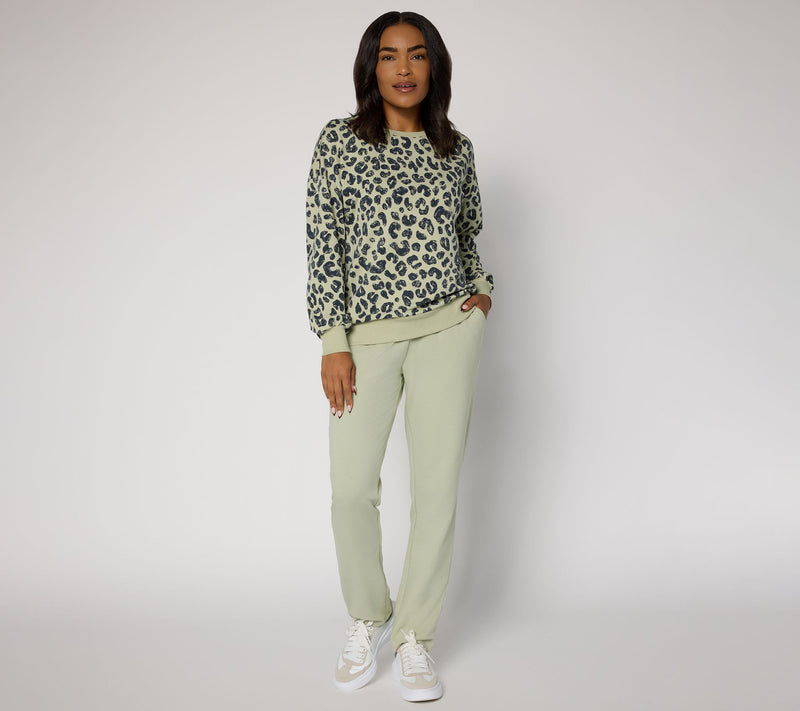 Belle by Kim Gravel Regular French Terry Straight Leg Pant — View 13