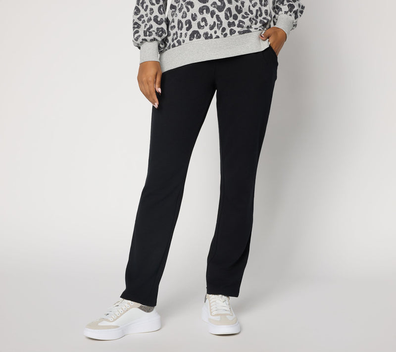 Belle by Kim Gravel Regular French Terry Straight Leg Pant — View 3