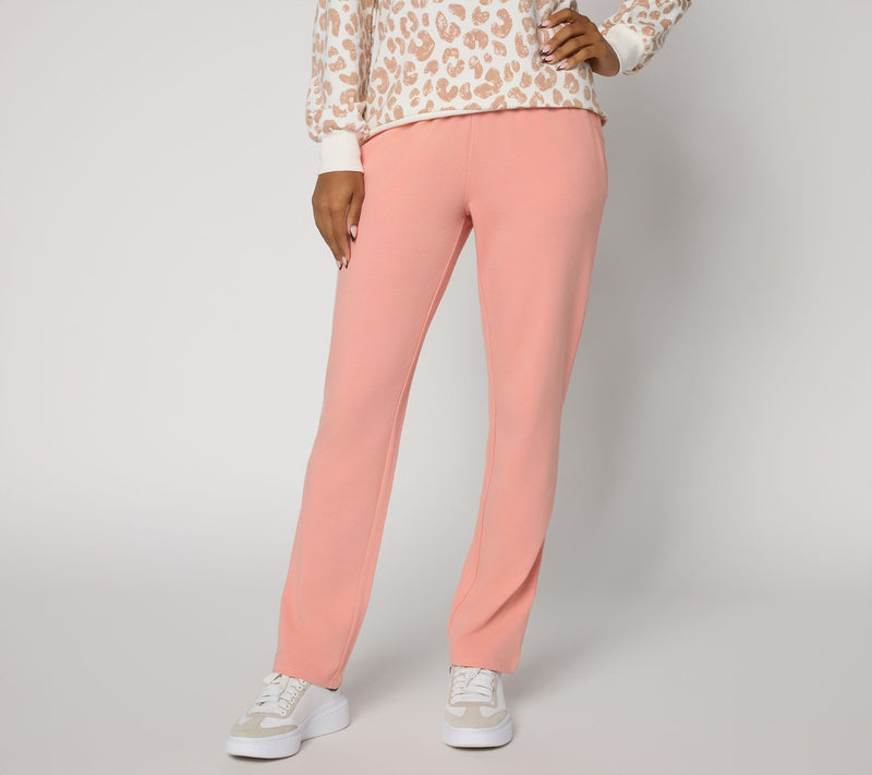 Belle by Kim Gravel Regular French Terry Straight Leg Pant — View 9