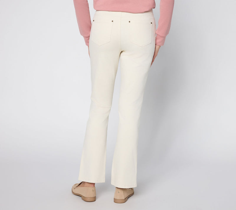 Belle by Kim Gravel Regular TripleLuxe Twill Split Hem Jean — View 5