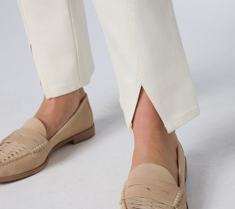 Belle by Kim Gravel Regular TripleLuxe Twill Split Hem Jean — View 7