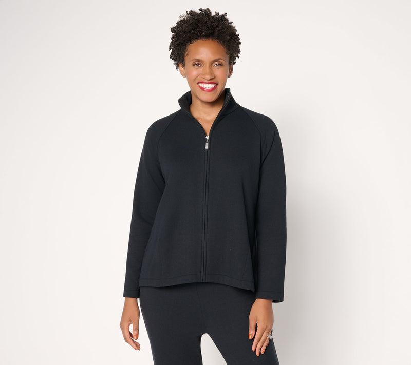 Women with Control Casa Cozy Zip Front Jacket — View 10