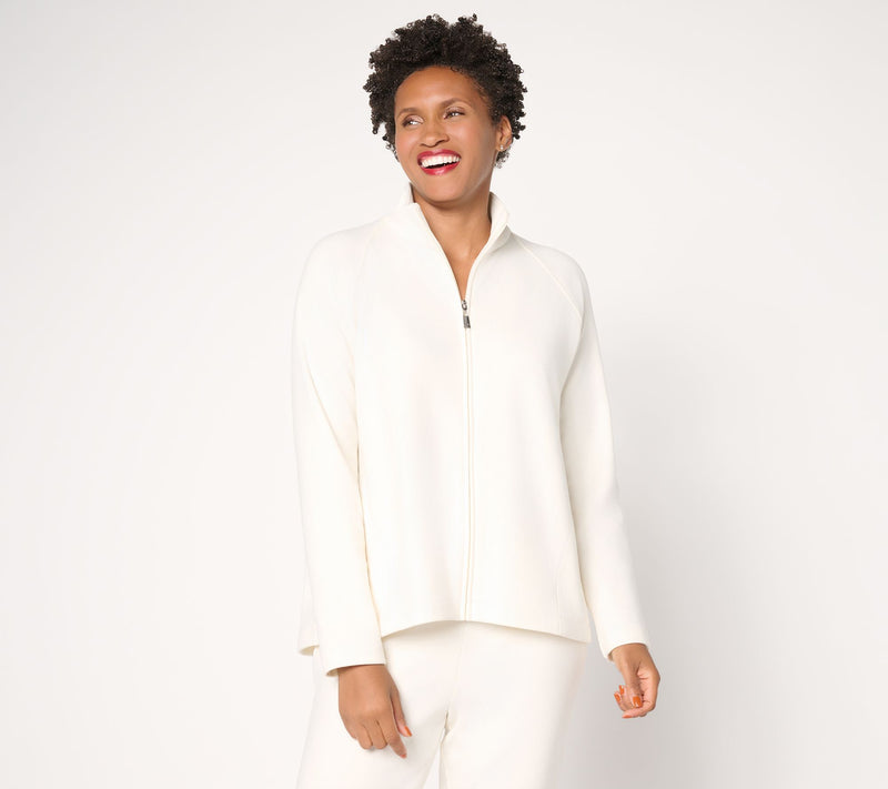 Women with Control Casa Cozy Zip Front Jacket — View 11