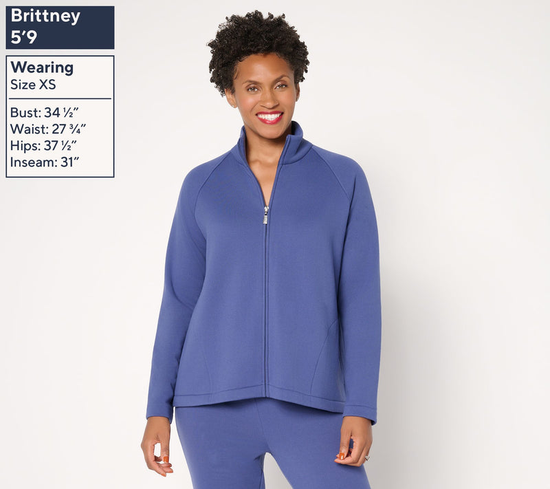Women with Control Casa Cozy Zip Front Jacket — View 3