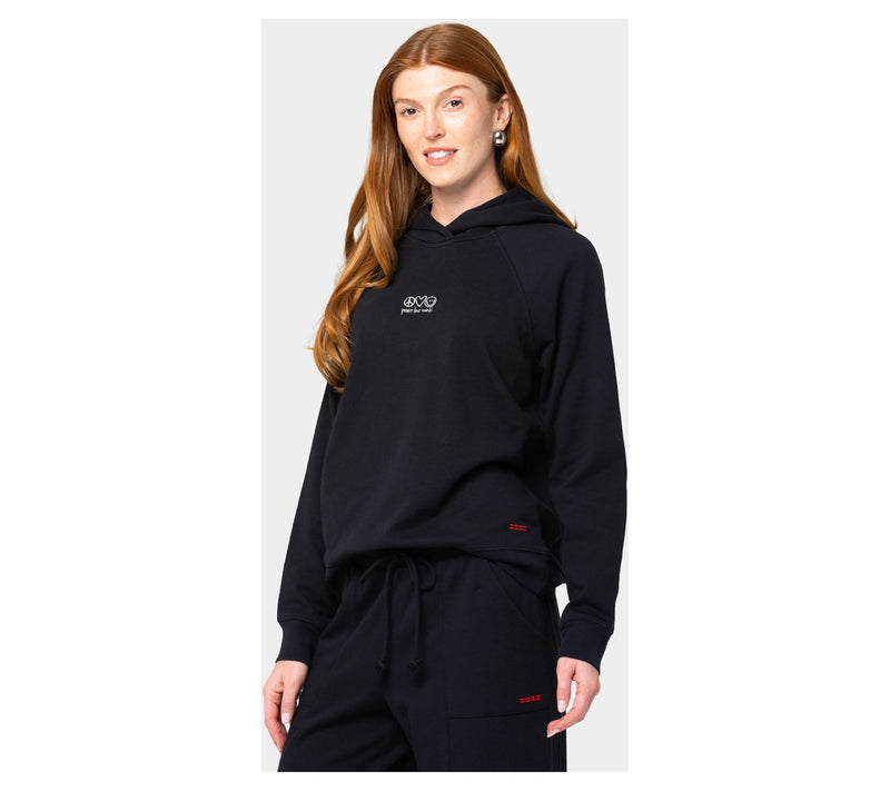 Peace Love World French Terry Affirmation Hoodie — View 6