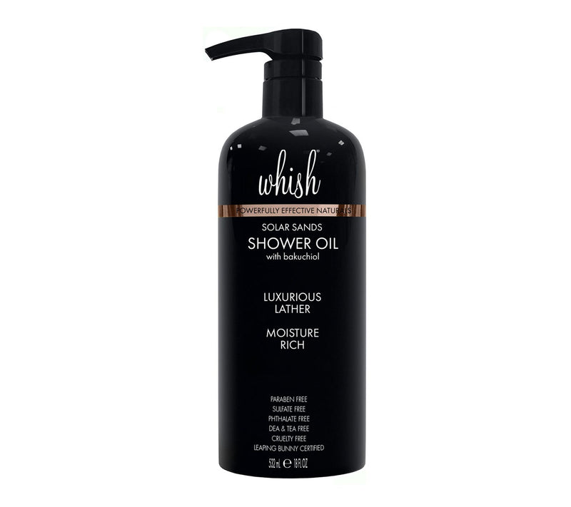 Whish 18oz Shower Oil with Bakuchiol — View 18