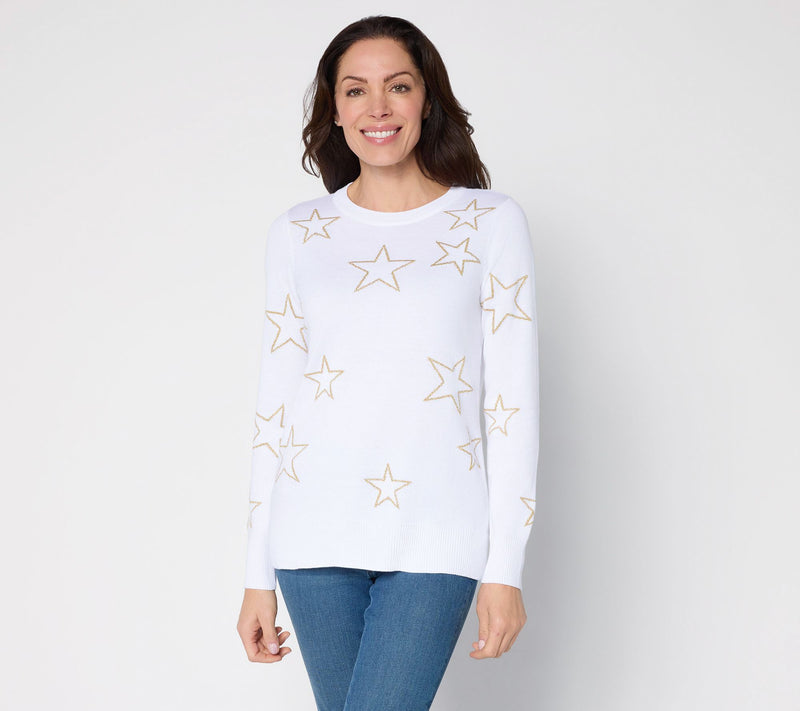 Belle by Kim Gravel Sketchy Open Shining Star Sweater — View 13