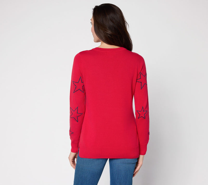 Belle by Kim Gravel Sketchy Open Shining Star Sweater — View 16