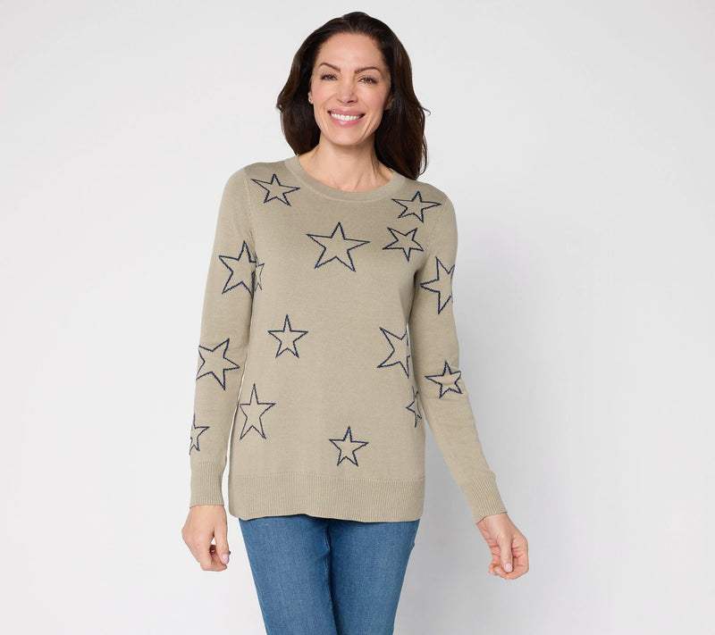 Belle by Kim Gravel Sketchy Open Shining Star Sweater — View 11