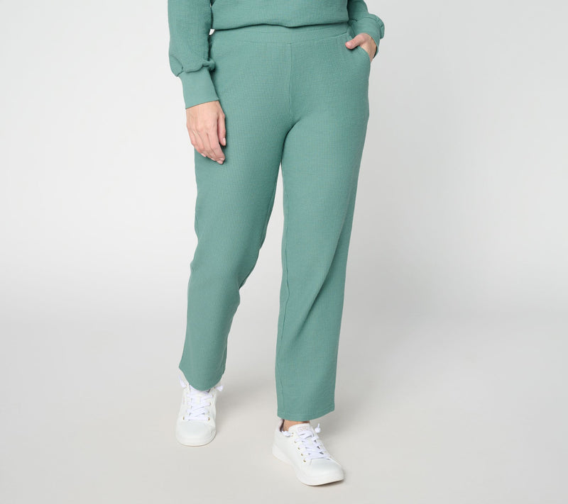 Belle by Kim Gravel Regular Wonder Waffle Relaxed Straight Pant — View 11