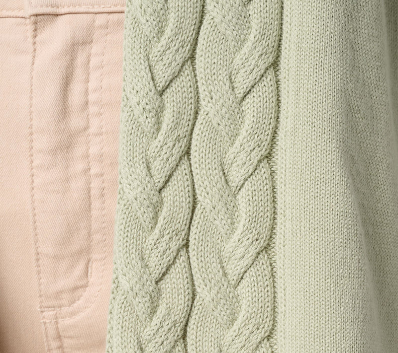 Belle by Kim Gravel Braided Cable Cardigan — View 6