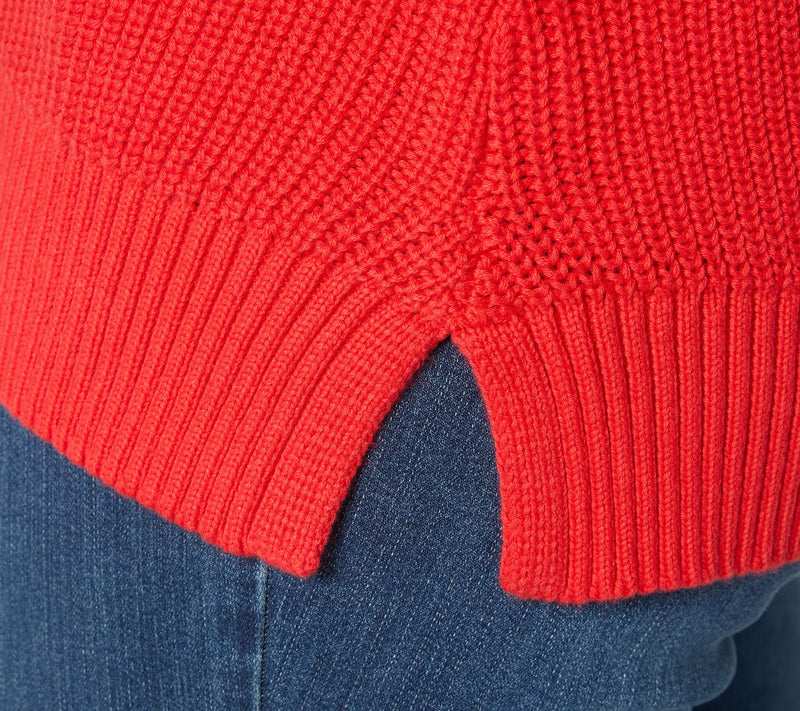 Belle by Kim Gravel Shaker Knit Center Stitch Raglan Sweater — View 6