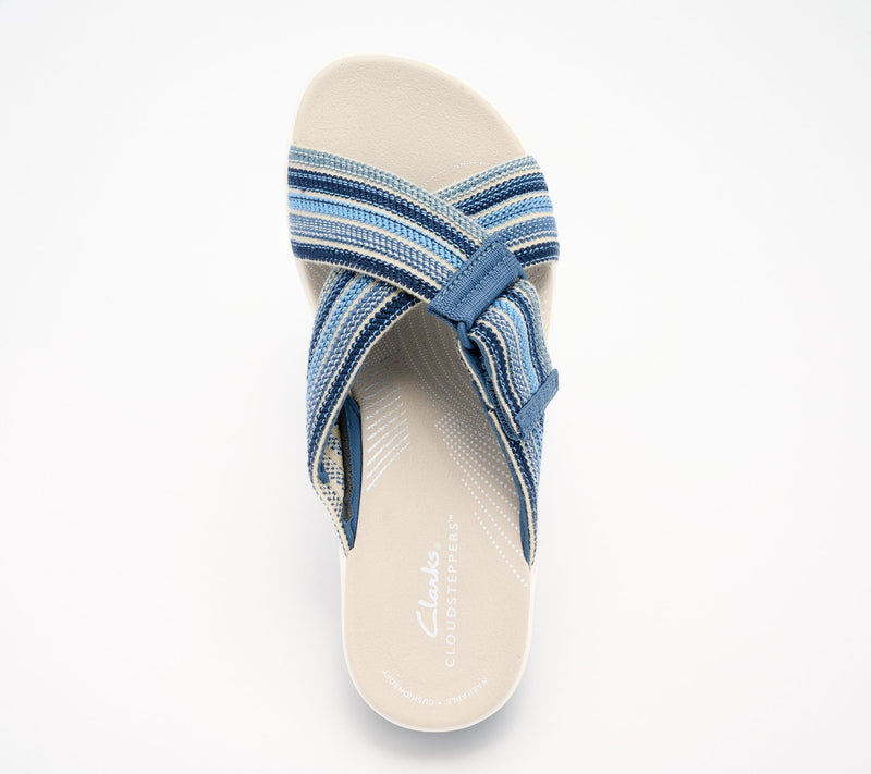 Clarks Cloudsteppers Slide Sandals - Arla Wave — View 4