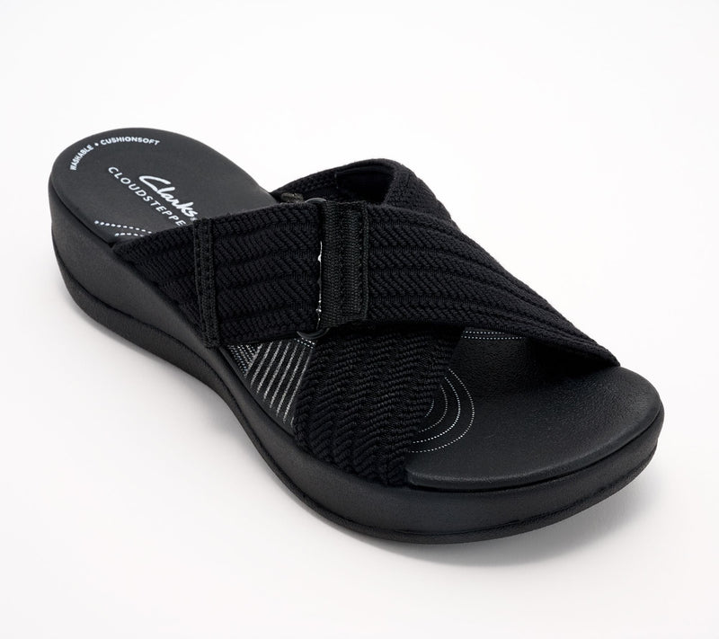 Clarks Cloudsteppers Slide Sandals - Arla Wave — View 10