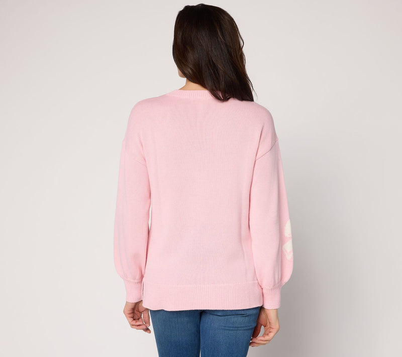 Belle by Kim Gravel Life is Knot Too Bad Bow Sweater — View 4