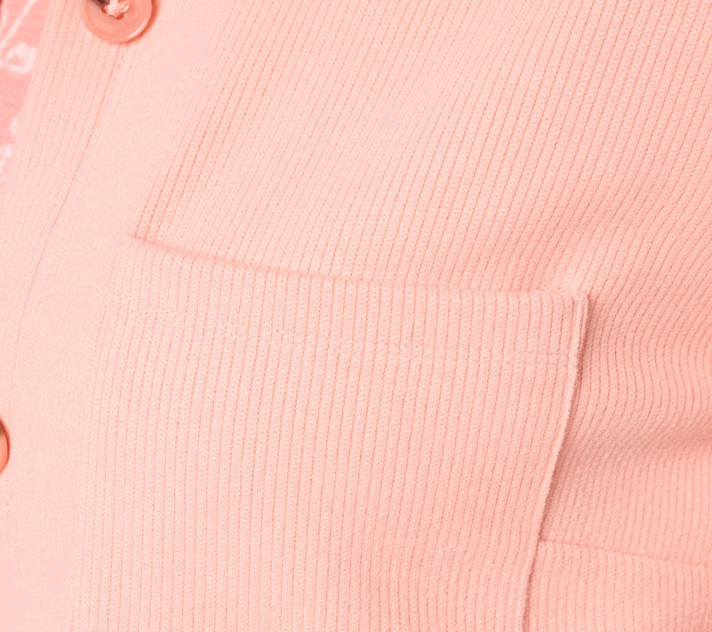 Belle by Kim Gravel Quiet Luxury Knit Corduroy Big Shirt — View 6