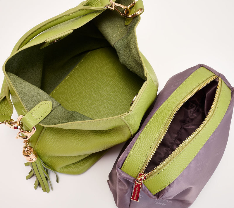 Pom Pom London Lambeth Leather Convertible Bucket Bag — View 4