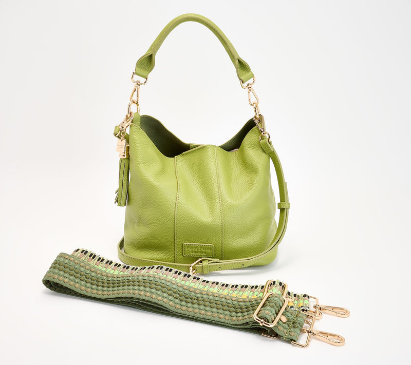 Pom Pom London Lambeth Leather Convertible Bucket Bag — View 13