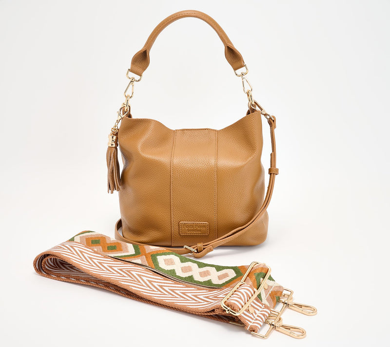 Pom Pom London Lambeth Leather Convertible Bucket Bag — View 15
