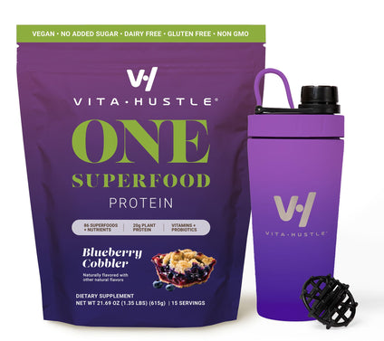 VitaHustle ONE Nutrition Shake 15 Servings w/Shaker Bottle