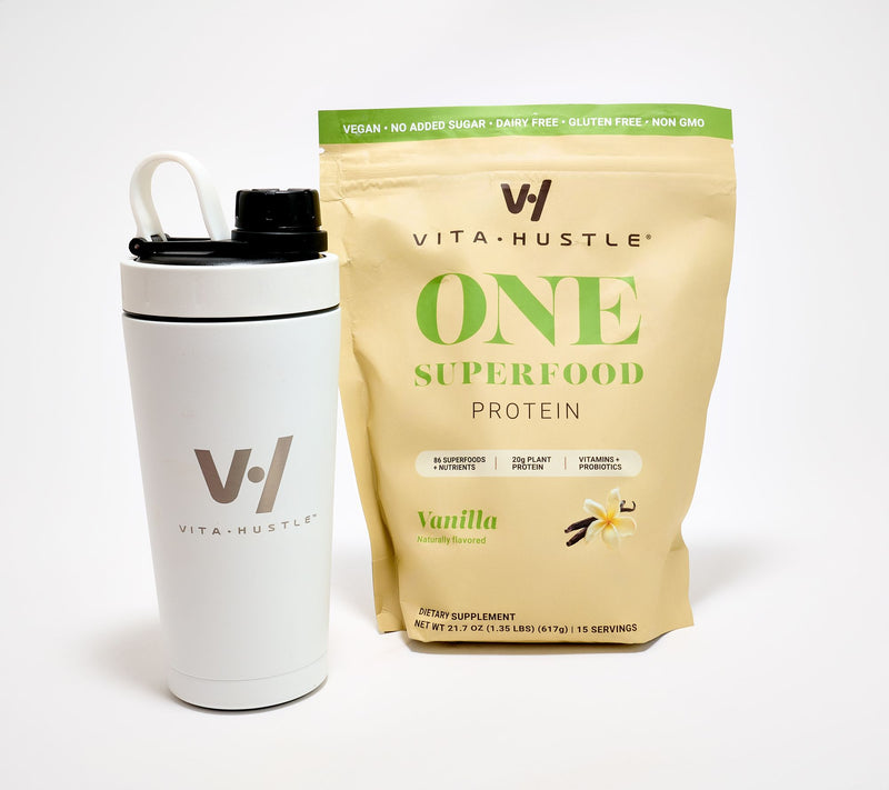 VitaHustle ONE Nutrition Shake 15 Servings w/Shaker Bottle — View 5