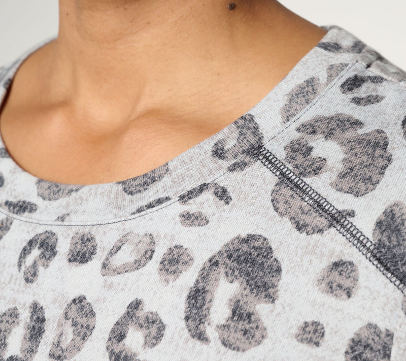 AnyBody Cotton French Terry Crewneck Sweatshirt — View 6