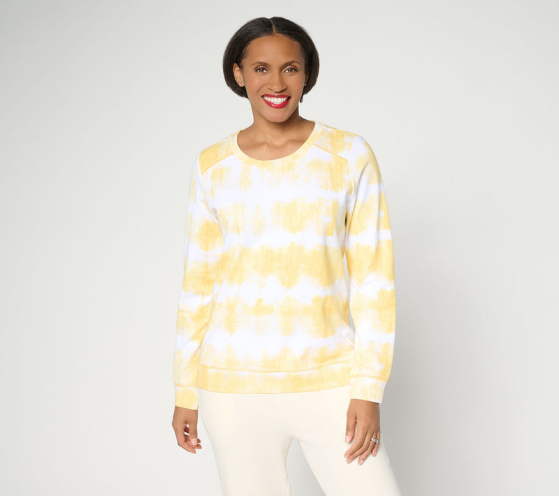 AnyBody Cotton French Terry Crewneck Sweatshirt — View 19