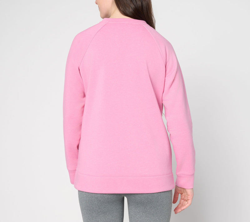 Belle by Kim Gravel Sponge Fleece Split Neck Sweatshirt — View 4