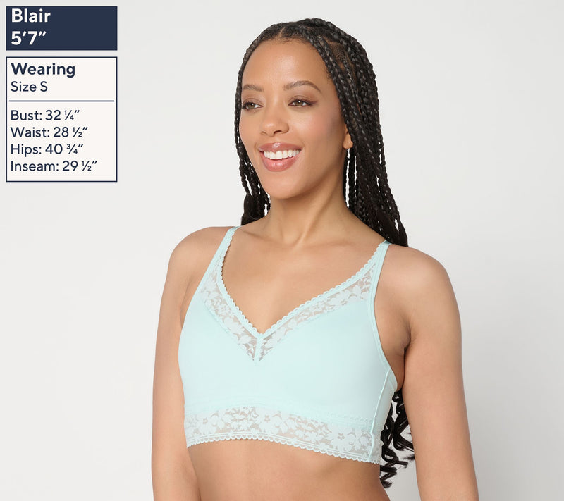 Anybody Intimates Soft Support Lace Bra with Molded Cups — View 10